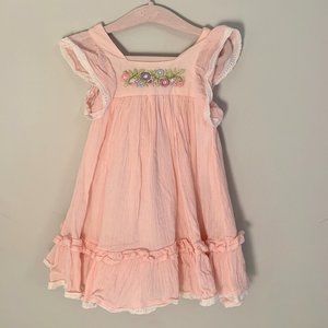 Well Dressed Wolf Pink Island Bloom Dress. 2T